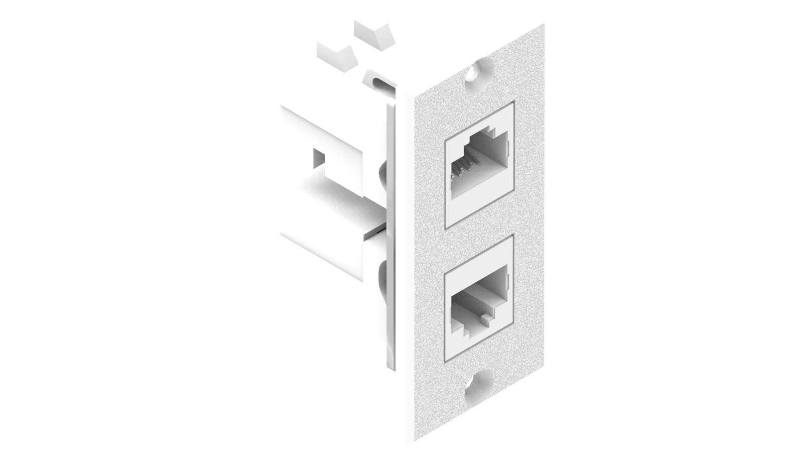 Módulo Flex Rede CAT/Rede CAT iC-MF-104, cor branco — imagem 2