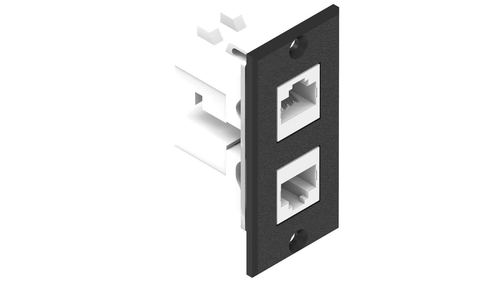 Módulo Flex Rede CAT/Rede CAT iC-MF-104, cor preto — imagem 2