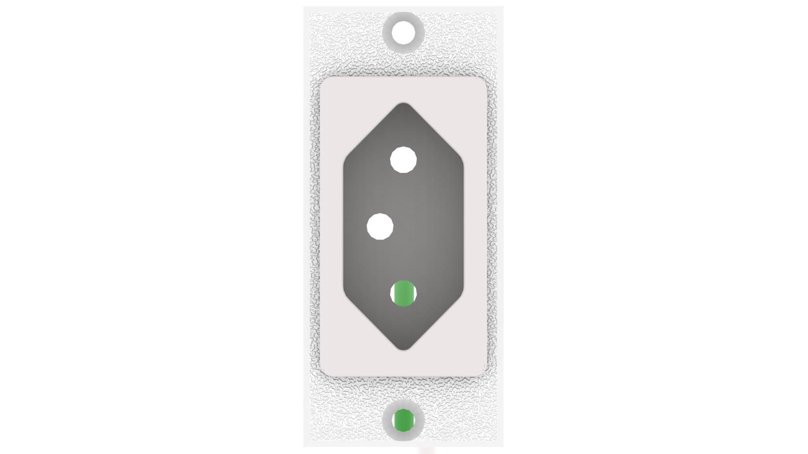 Módulo Flex Tomada 10A 250V iC-MF-107, cor branco