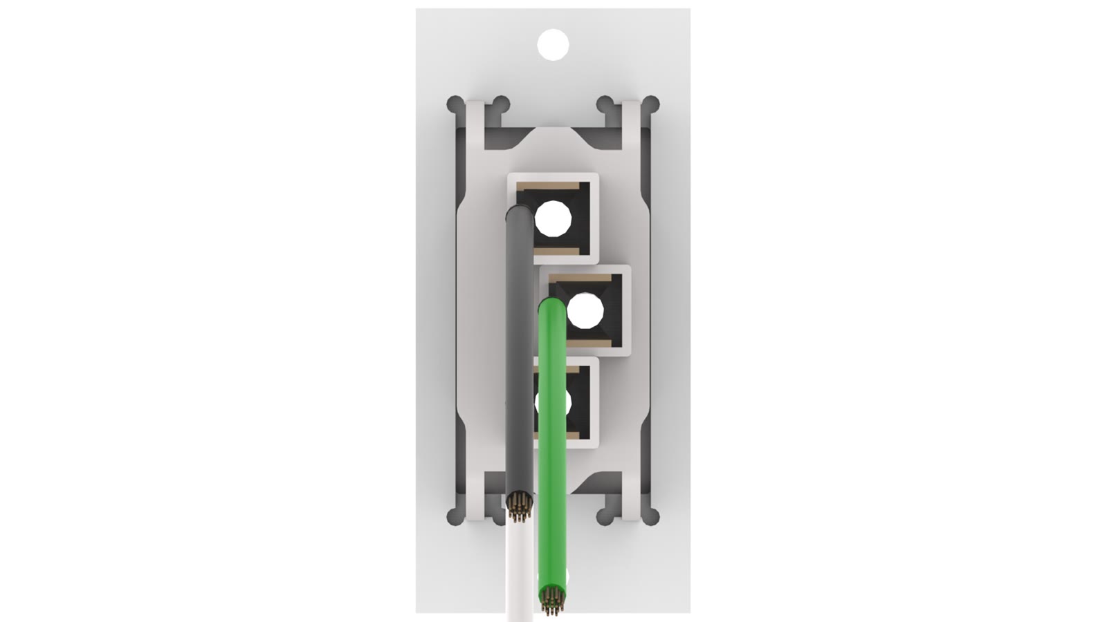 Módulo Flex Tomada 10A 250V iC-MF-107, cor branco — imagem 3