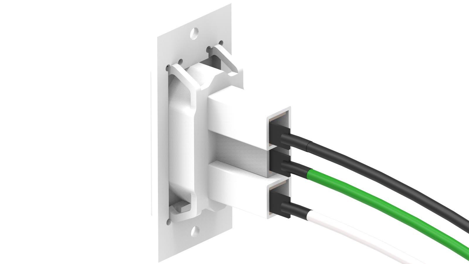 Módulo Flex Tomada 10A 250V iC-MF-107, cor branco — imagem 4