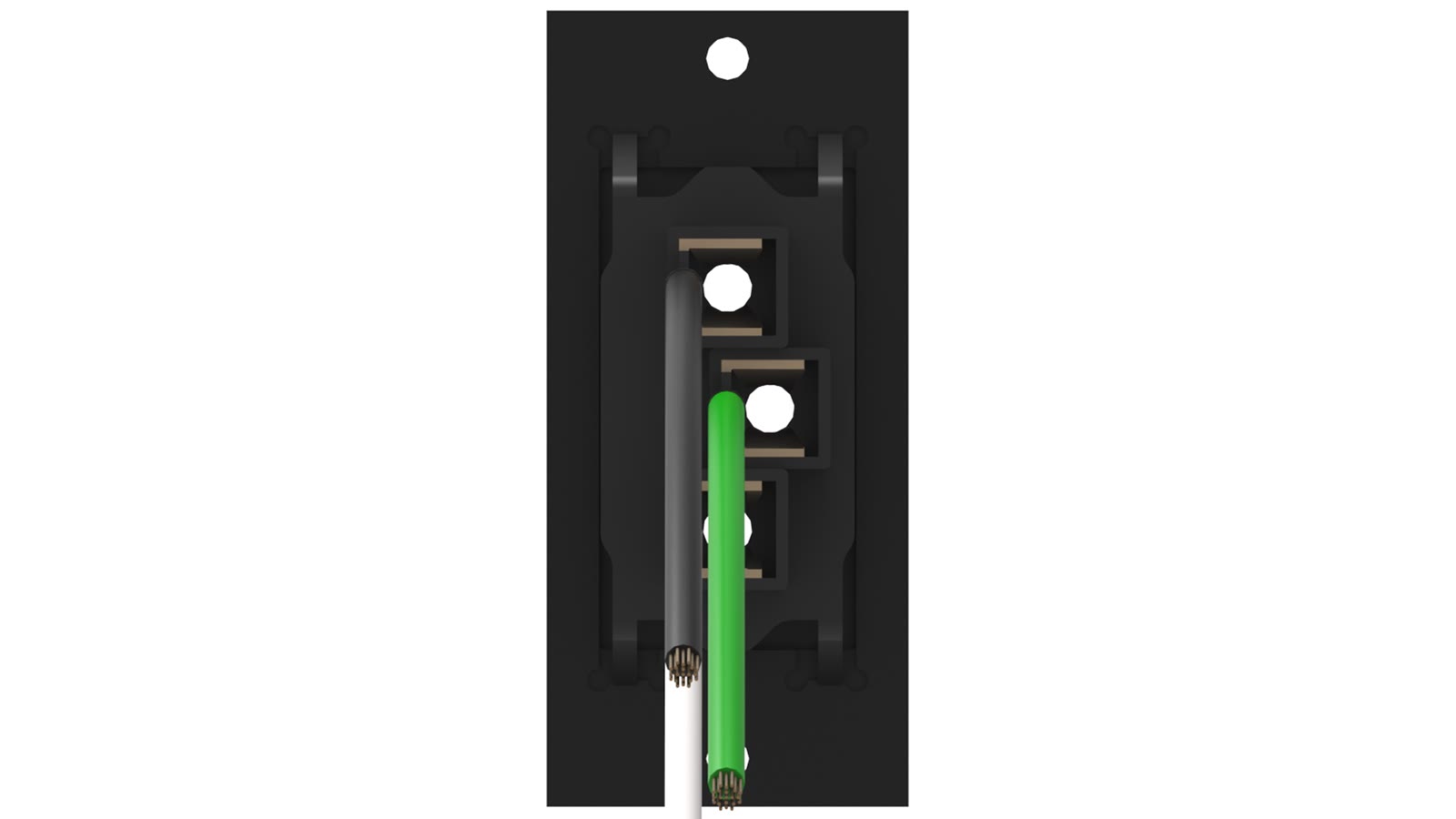 Módulo Flex Tomada 10A 250V iC-MF-107, cor preto — imagem 3