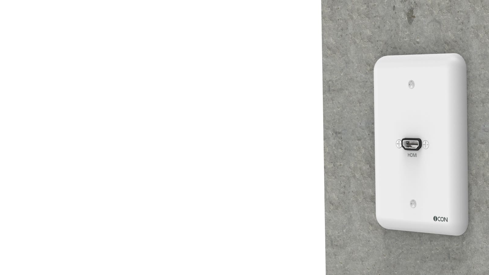 Módulo de Parede HDMI iC-MP-100, cor branco — imagem 11