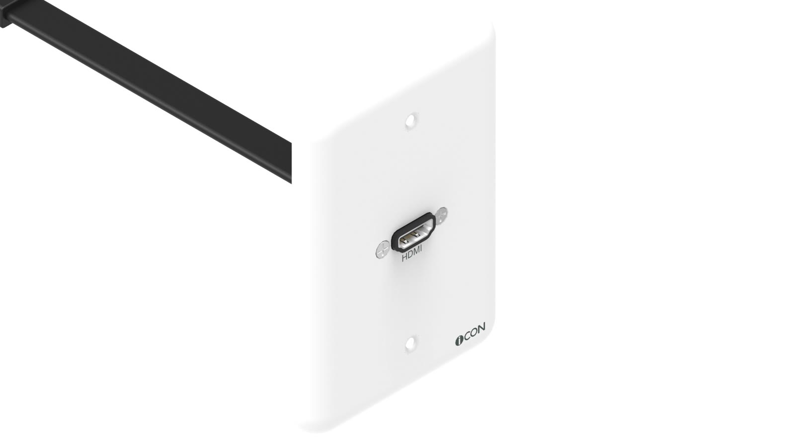 Módulo de Parede HDMI iC-MP-100, cor branco — imagem 2