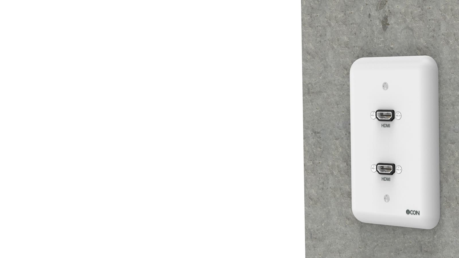 Módulo de Parede HDMI/HDMI iC-MP-101, cor branco — imagem 10