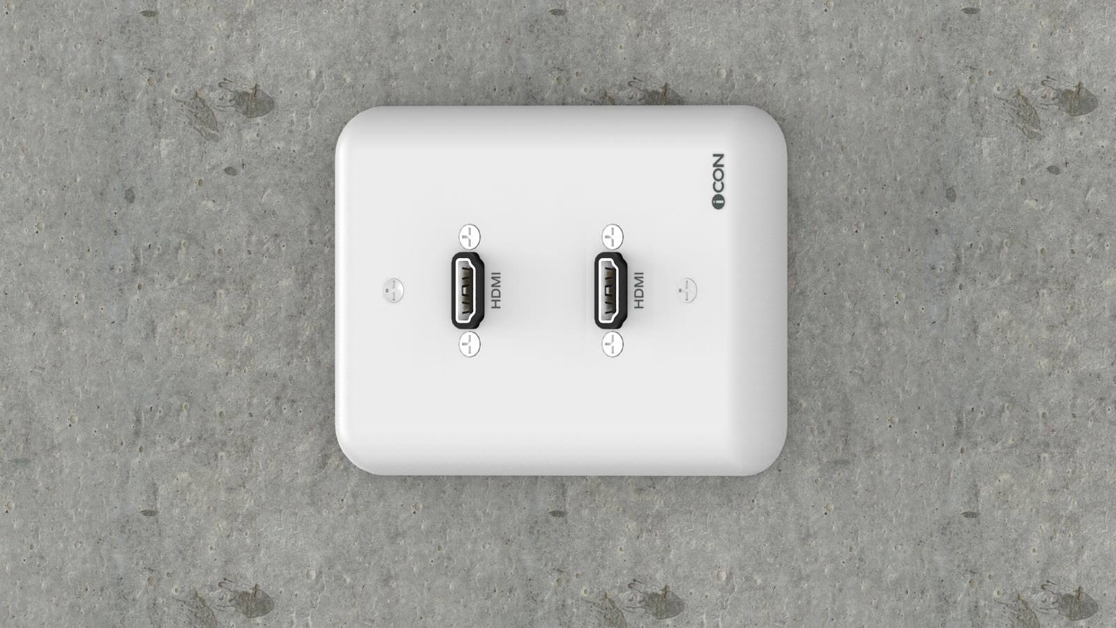 Módulo de Parede HDMI/HDMI iC-MP-101, cor branco — imagem 6