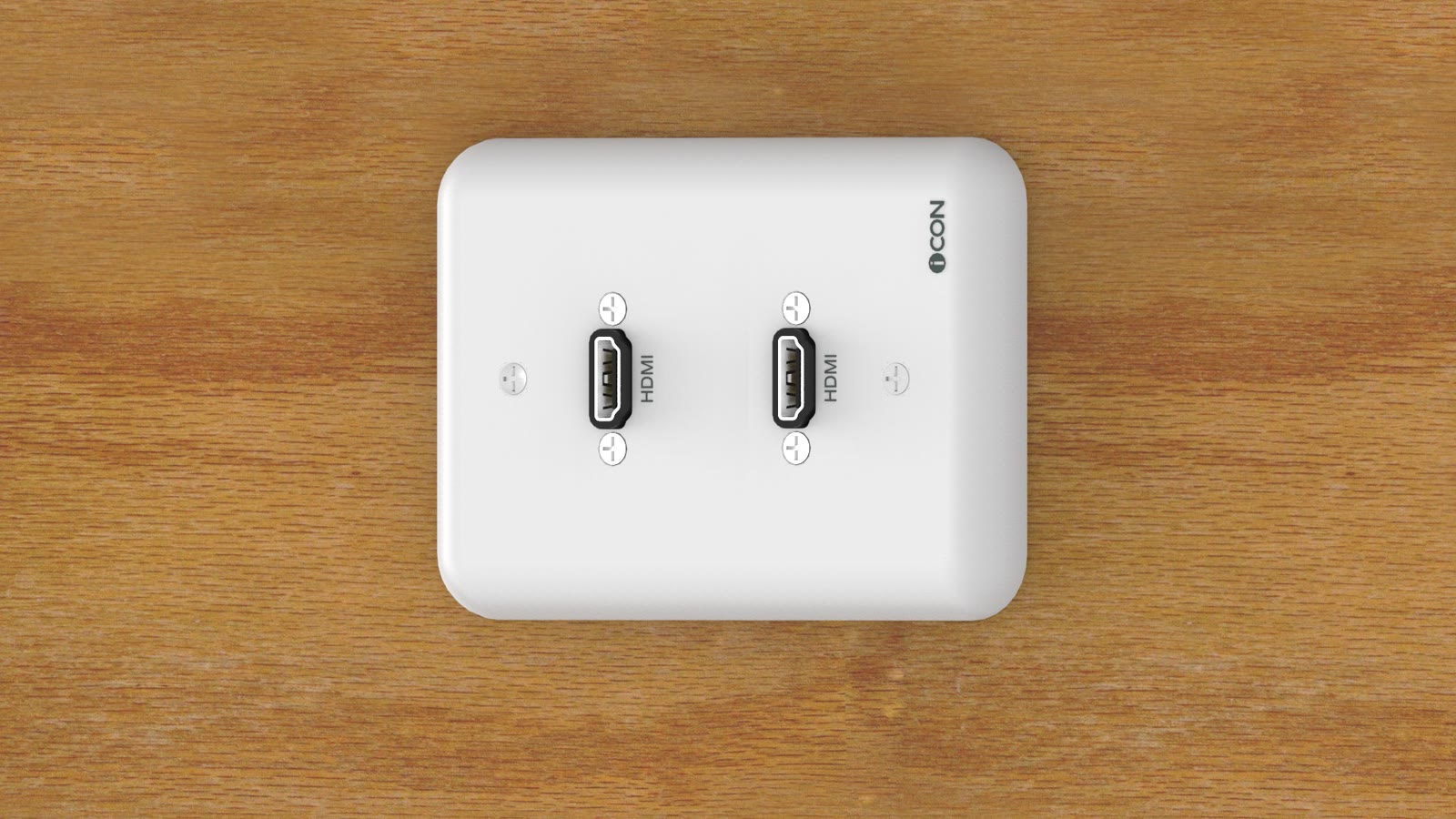 Módulo de Parede HDMI/HDMI iC-MP-101, cor branco — imagem 8