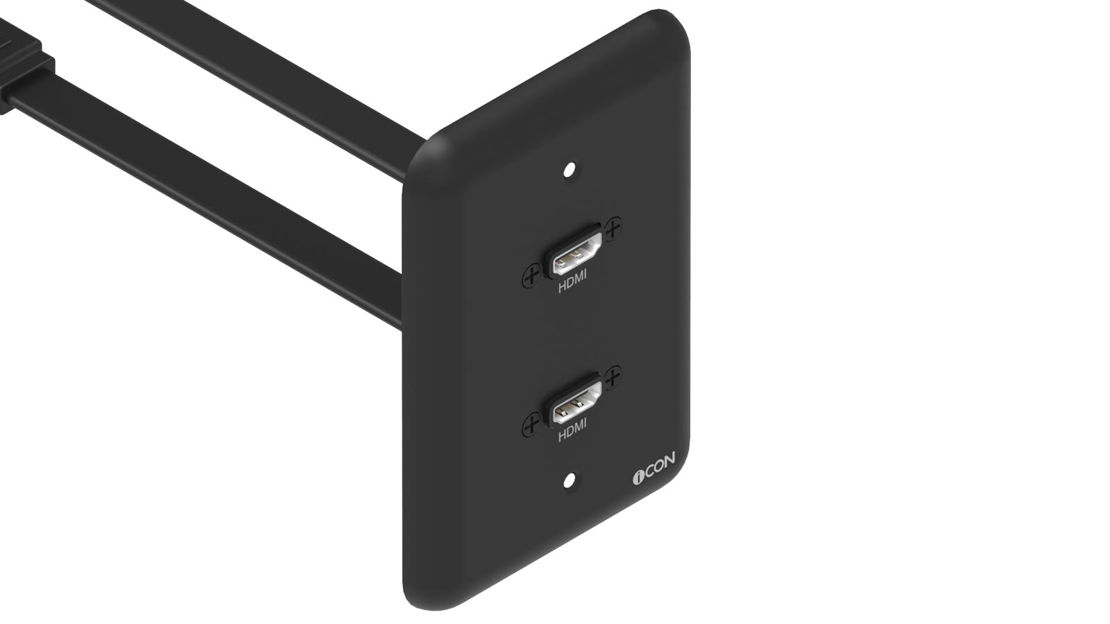 Módulo de Parede HDMI/HDMI iC-MP-101, cor preto — imagem 2