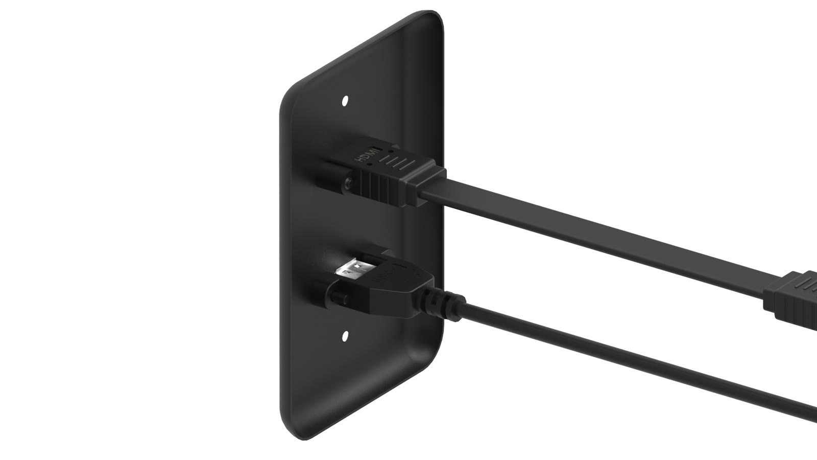 Módulo de Parede HDMI/USB iC-MP-102, cor preto — imagem 4