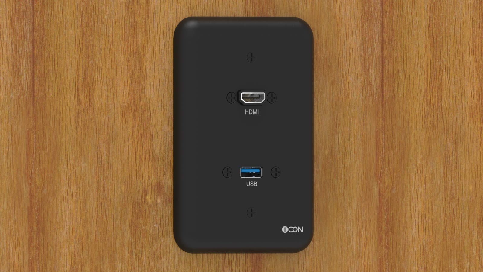 Módulo de Parede HDMI/USB iC-MP-102, cor preto — imagem 8