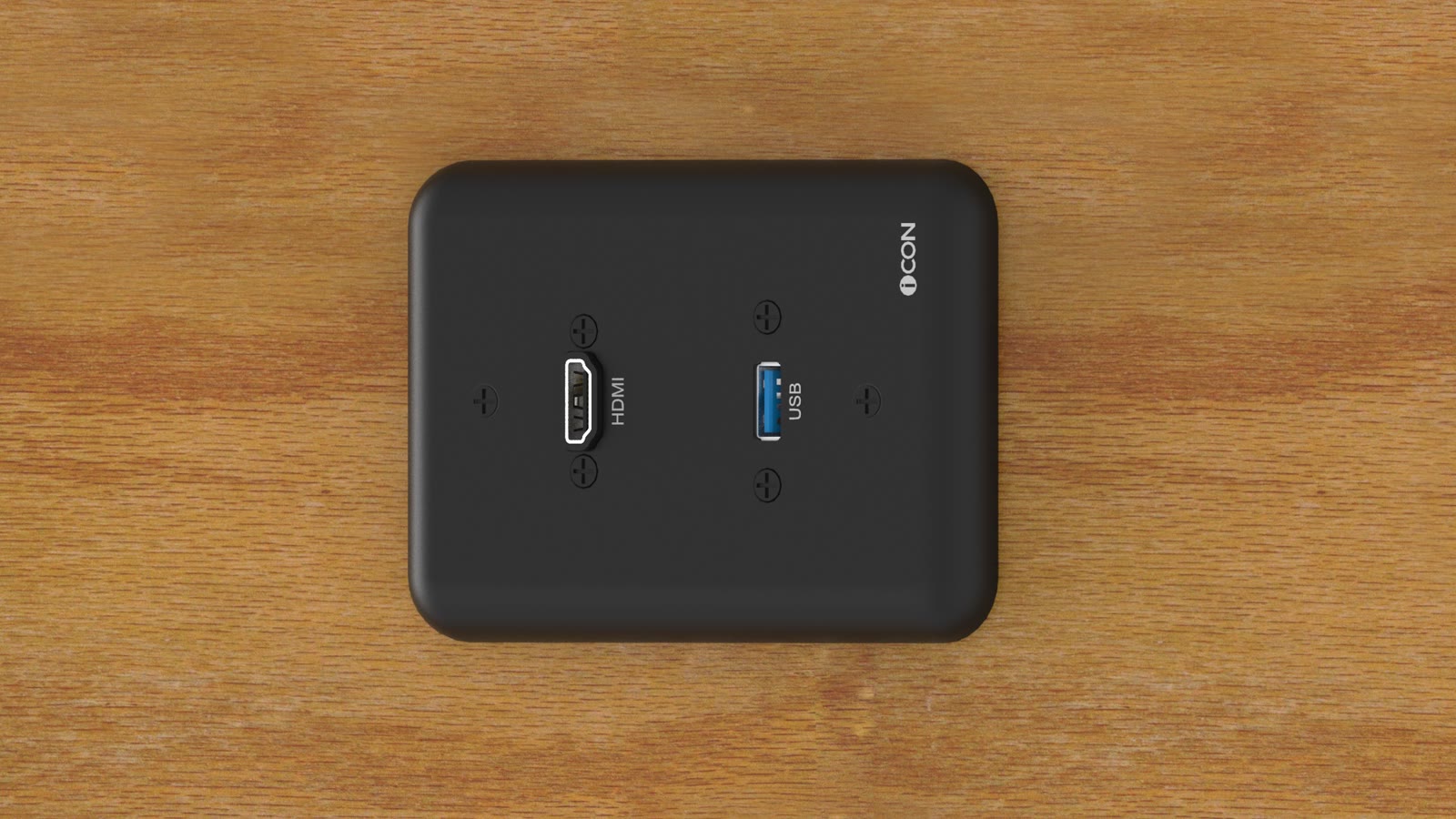 Módulo de Parede HDMI/USB iC-MP-102, cor preto — imagem 9