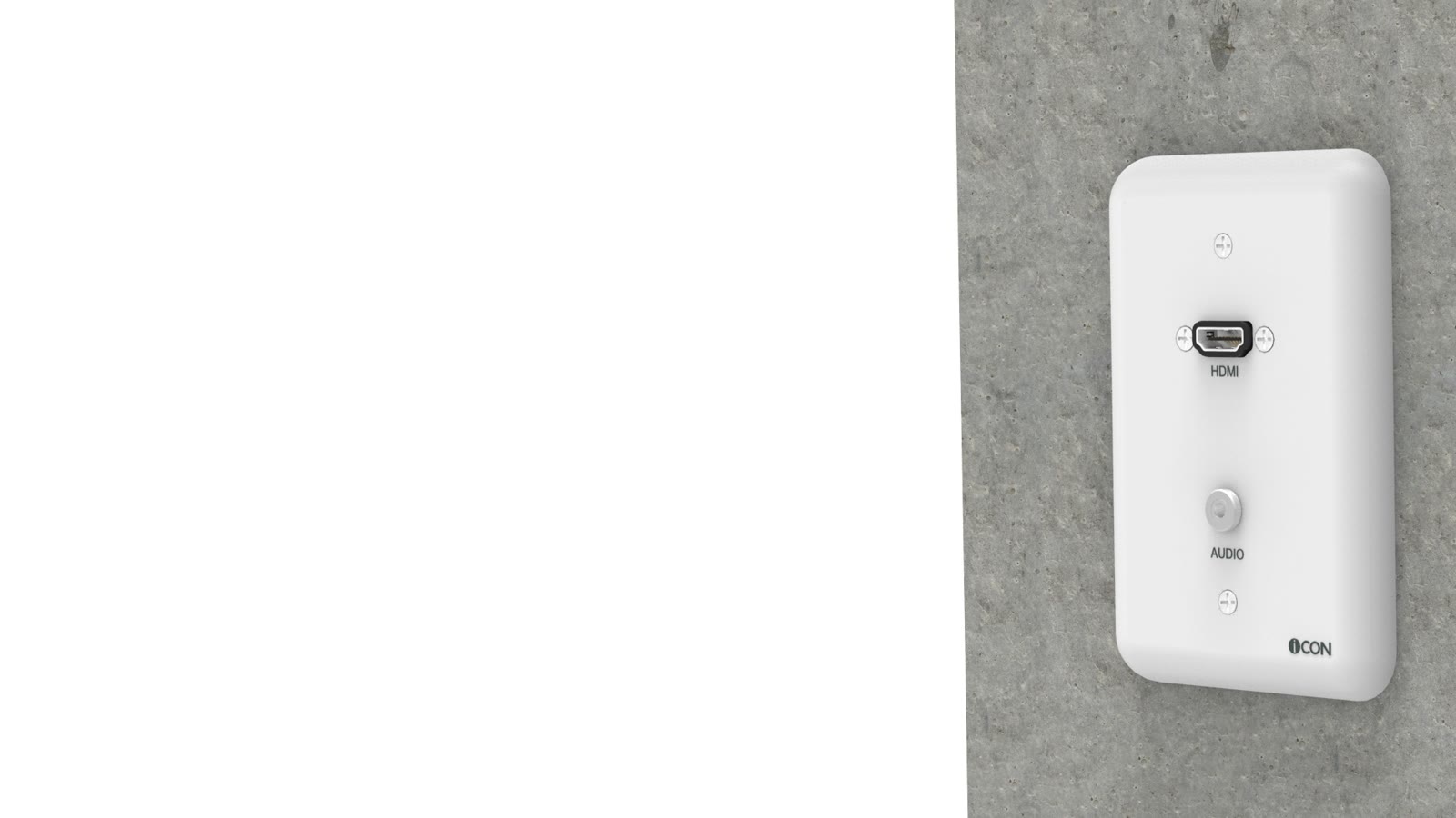 Módulo de Parede HDMI/Áudio iC-MP-103, cor branco — imagem 11