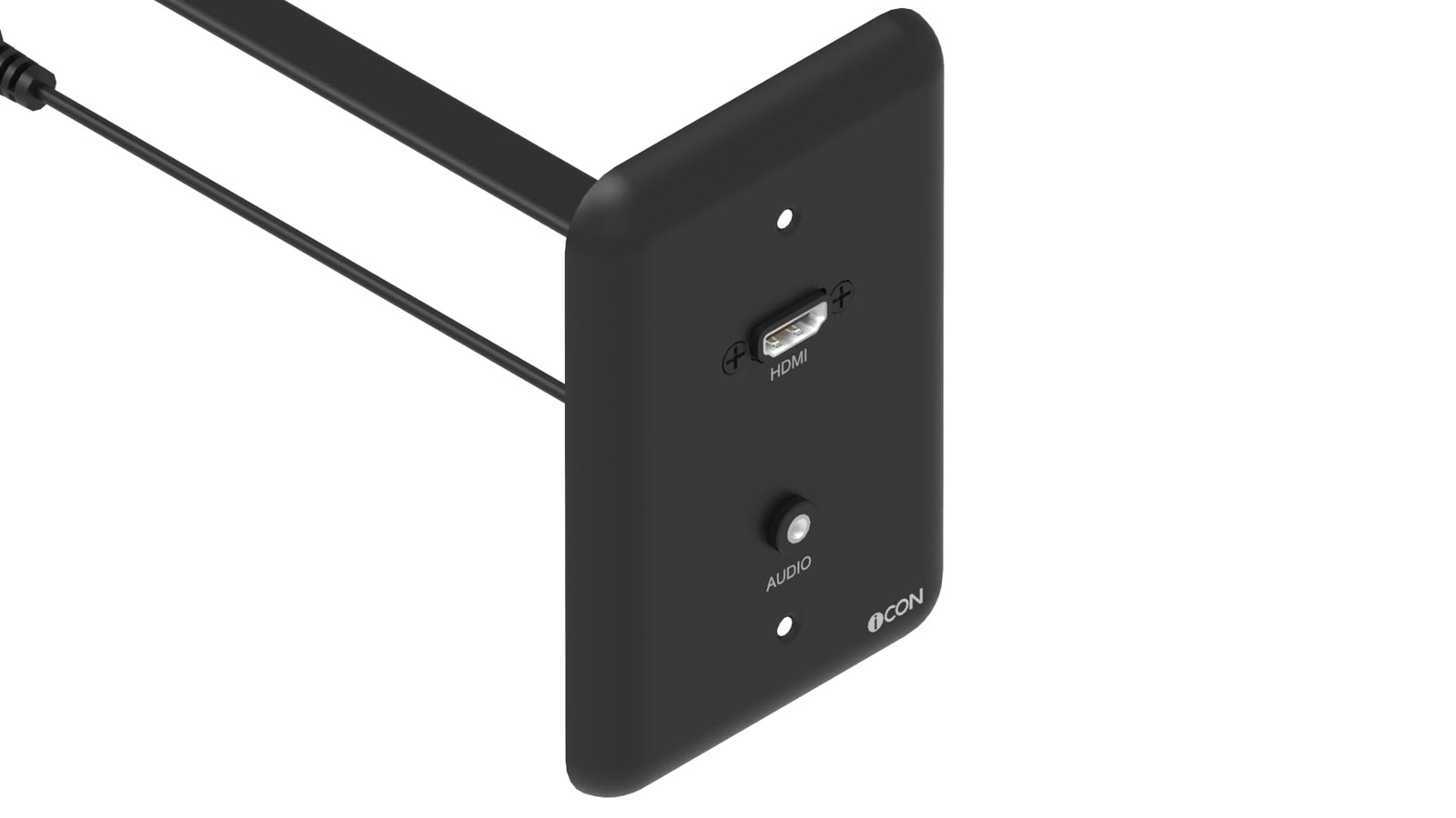 Módulo de Parede HDMI/Áudio iC-MP-103, cor preto — imagem 2