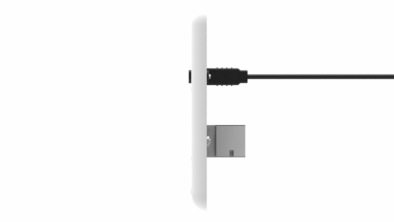 Módulo de Parede HDMI/Rede iC-MP-104, cor branco — imagem 3
