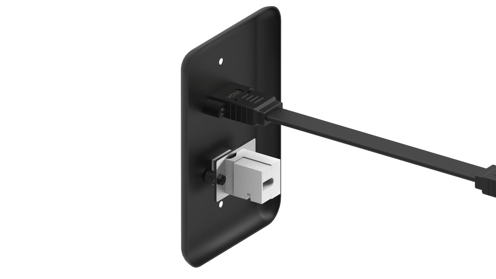 Módulo de Parede HDMI/Rede iC-MP-104, cor preto — imagem 4