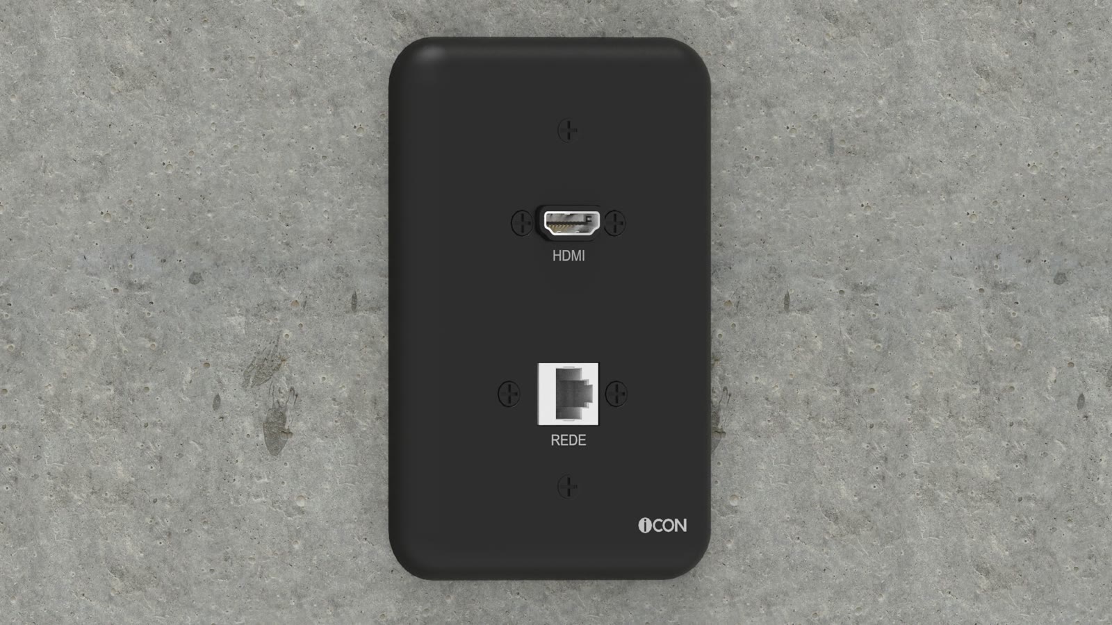 Módulo de Parede HDMI/Rede iC-MP-104, cor preto — imagem 6