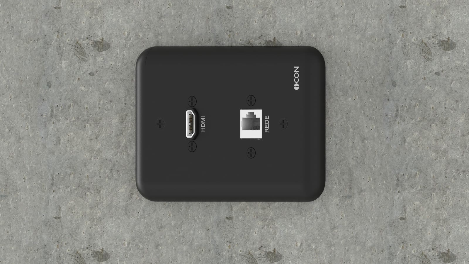 Módulo de Parede HDMI/Rede iC-MP-104, cor preto — imagem 7