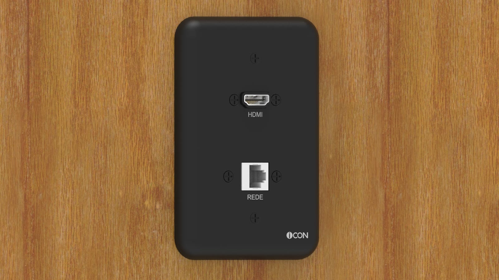 Módulo de Parede HDMI/Rede iC-MP-104, cor preto — imagem 8