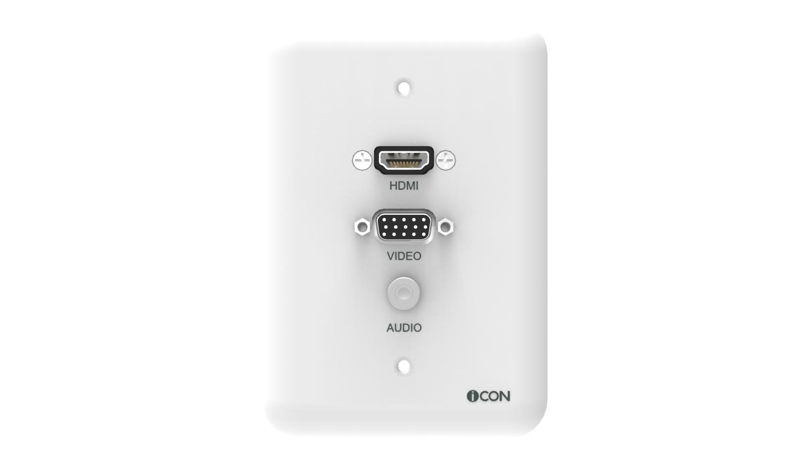 Módulo de Parede HDMI/SVGA/Áudio iC-MP-105, cor branco