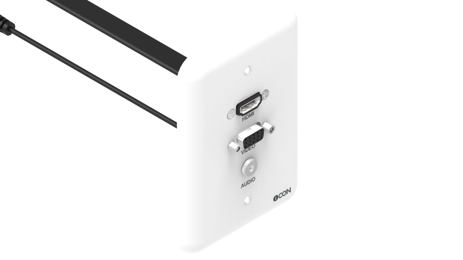Módulo de Parede HDMI/SVGA/Áudio iC-MP-105, cor branco — imagem 2