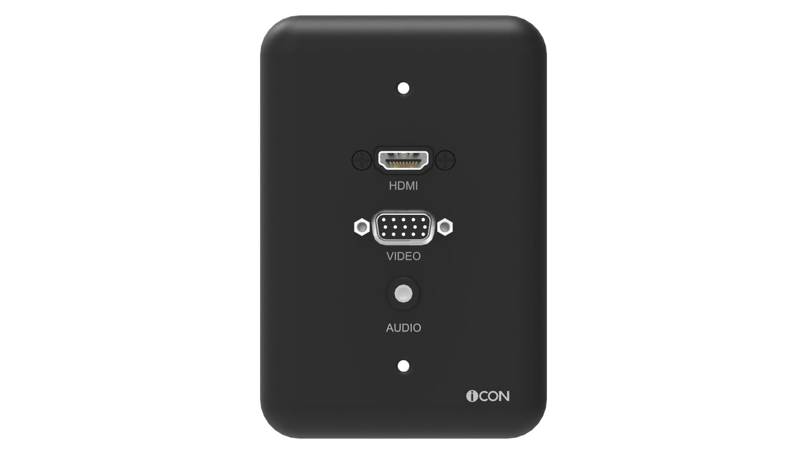 Módulo de Parede HDMI/SVGA/Áudio iC-MP-105, cor preto