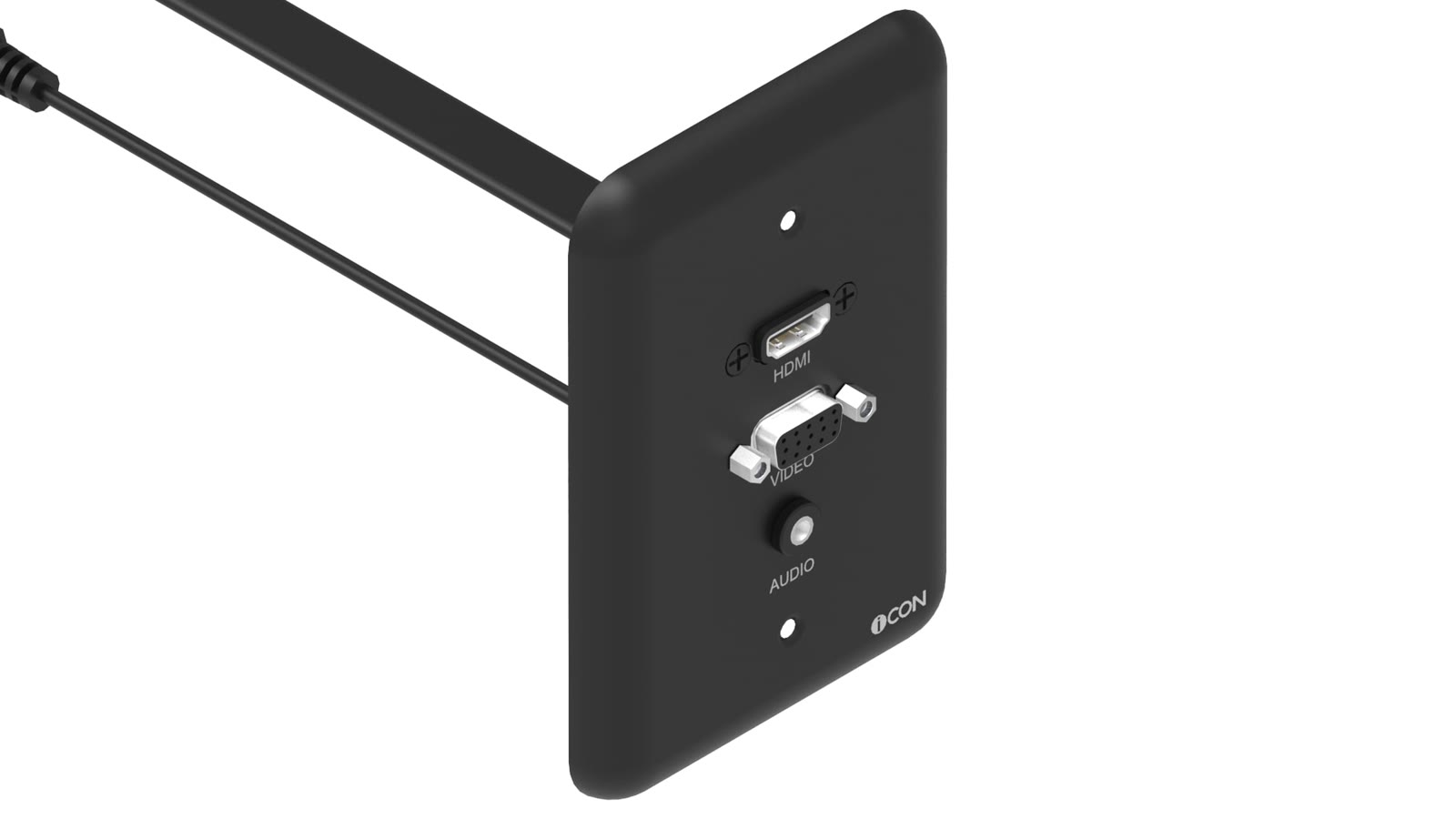 Módulo de Parede HDMI/SVGA/Áudio iC-MP-105, cor preto — imagem 2