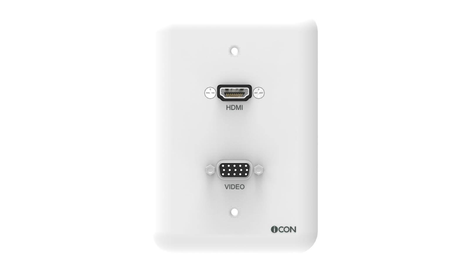 Módulo de Parede HDMI/SVGA iC-MP-106, cor branco