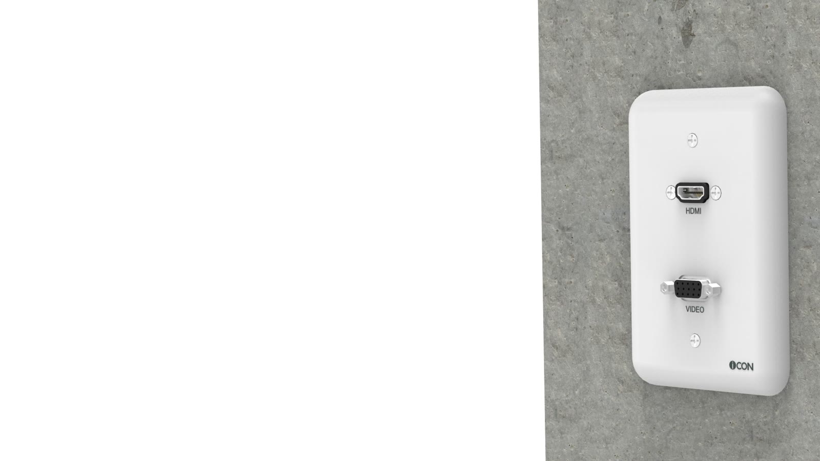 Módulo de Parede HDMI/SVGA iC-MP-106, cor branco — imagem 11