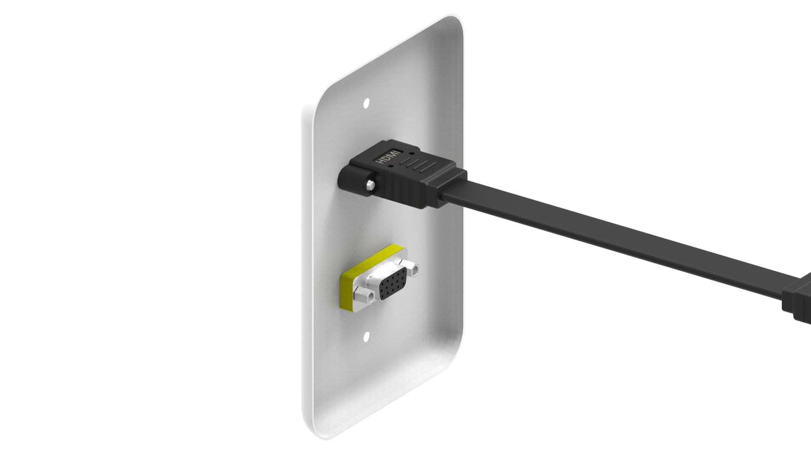 Módulo de Parede HDMI/SVGA iC-MP-106, cor branco — imagem 4