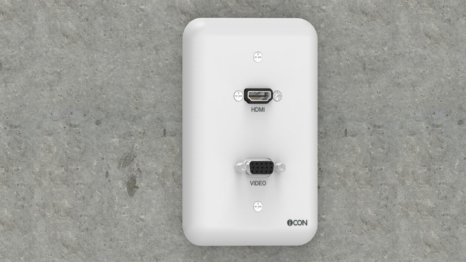 Módulo de Parede HDMI/SVGA iC-MP-106, cor branco — imagem 6