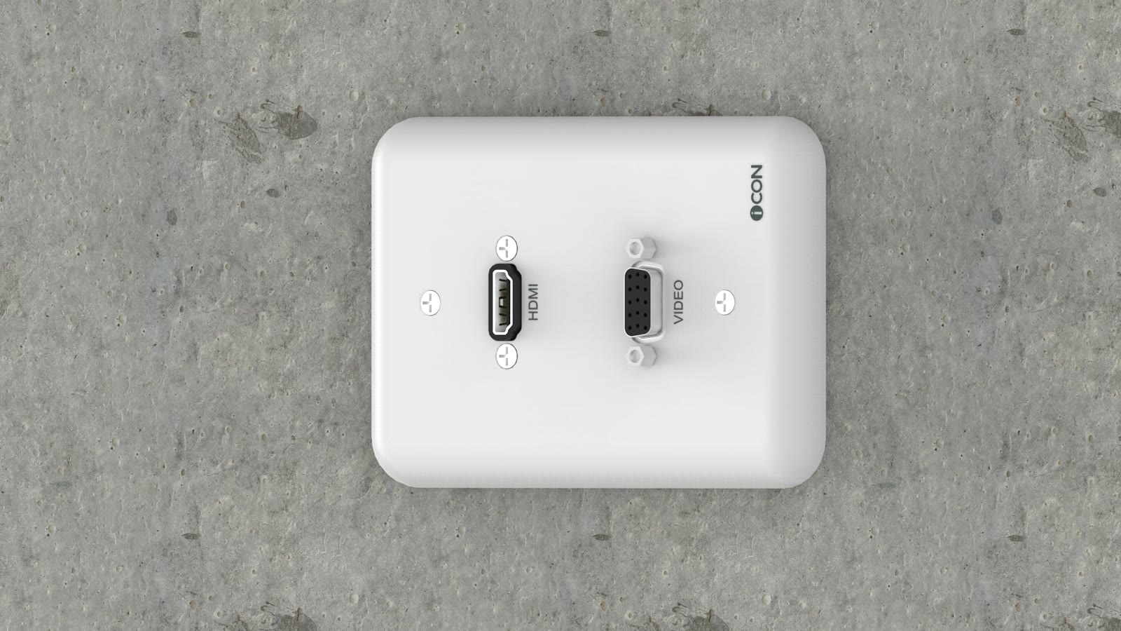 Módulo de Parede HDMI/SVGA iC-MP-106, cor branco — imagem 7