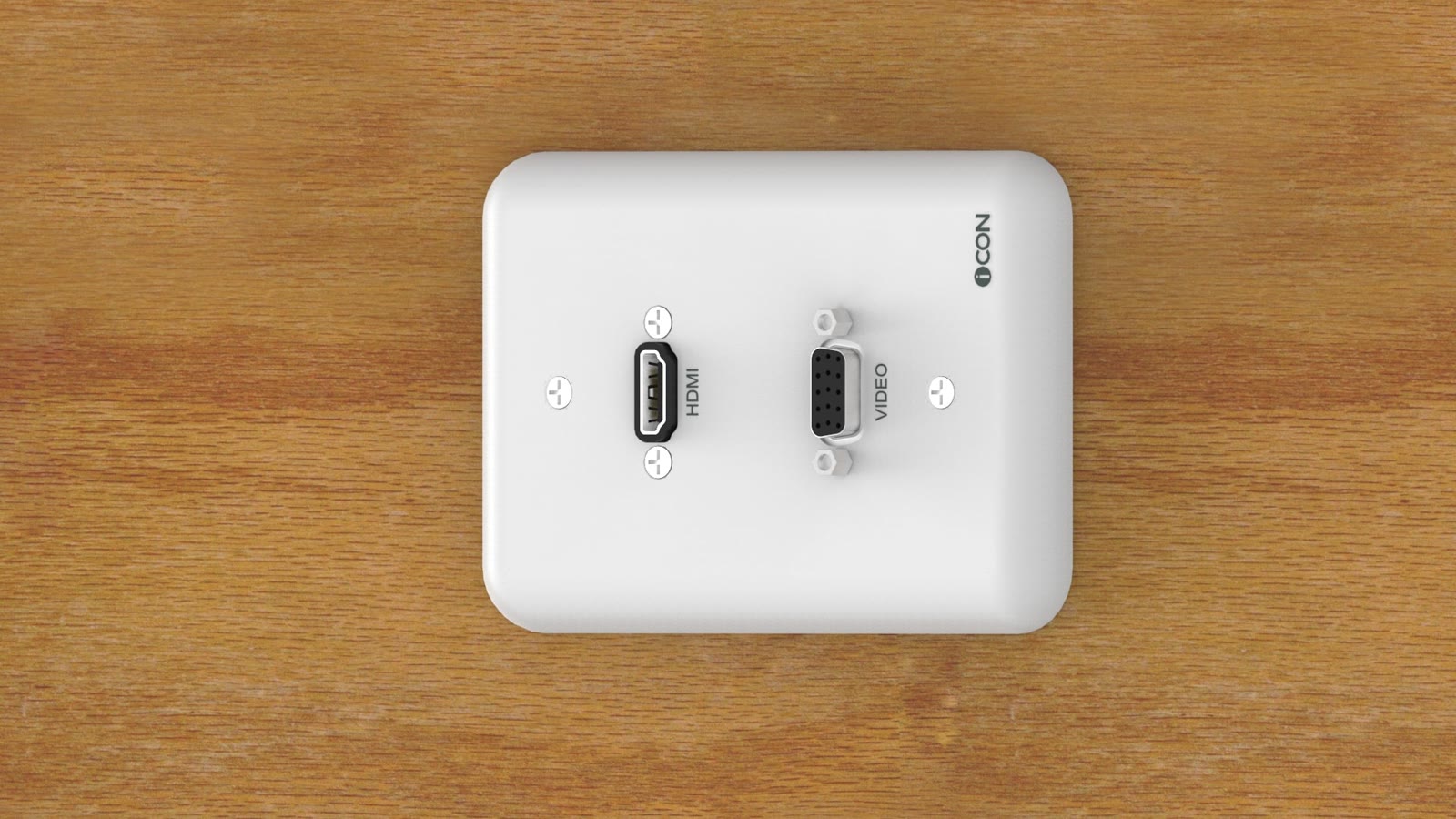 Módulo de Parede HDMI/SVGA iC-MP-106, cor branco — imagem 9