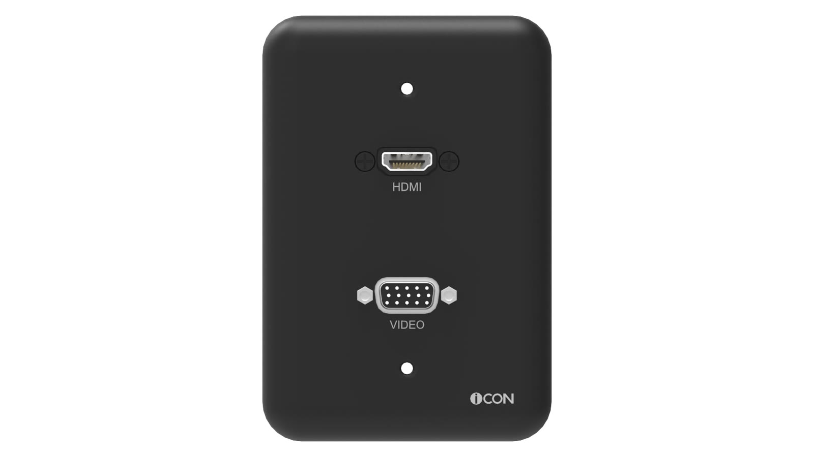 Módulo de Parede HDMI/SVGA iC-MP-106, cor preto