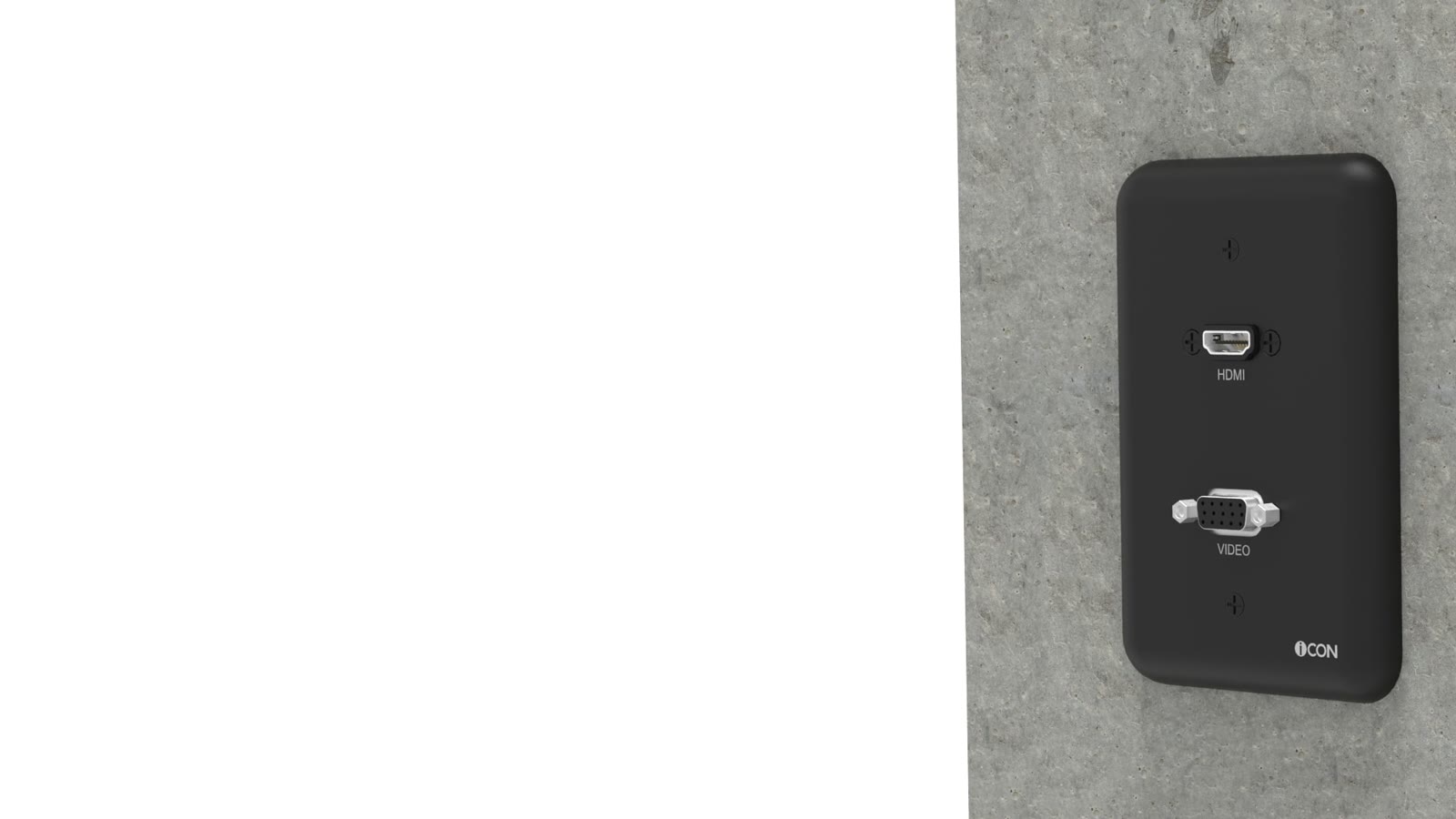Módulo de Parede HDMI/SVGA iC-MP-106, cor preto — imagem 11