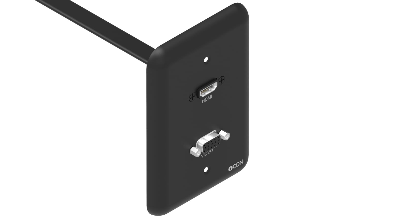 Módulo de Parede HDMI/SVGA iC-MP-106, cor preto — imagem 2