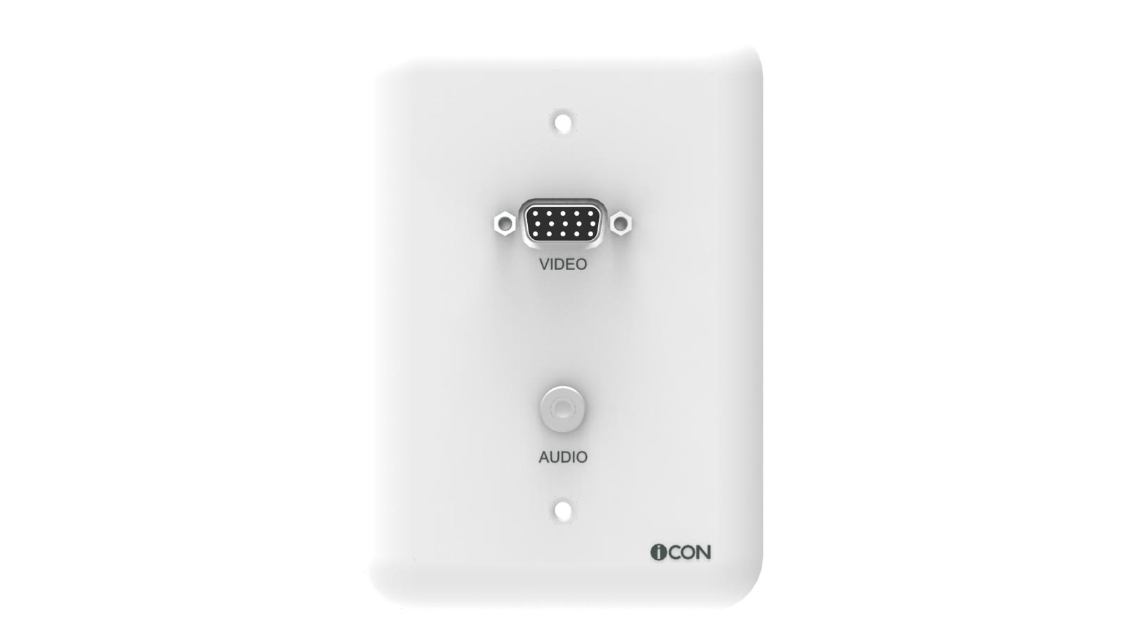 Módulo de Parede SVGA/Áudio iC-MP-107, cor branco