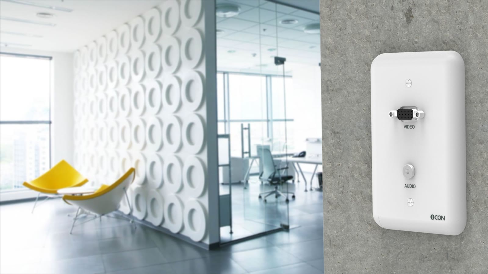 Módulo de Parede SVGA/Áudio iC-MP-107, cor branco — imagem 10