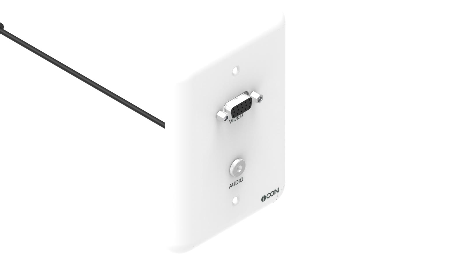 Módulo de Parede SVGA/Áudio iC-MP-107, cor branco — imagem 2