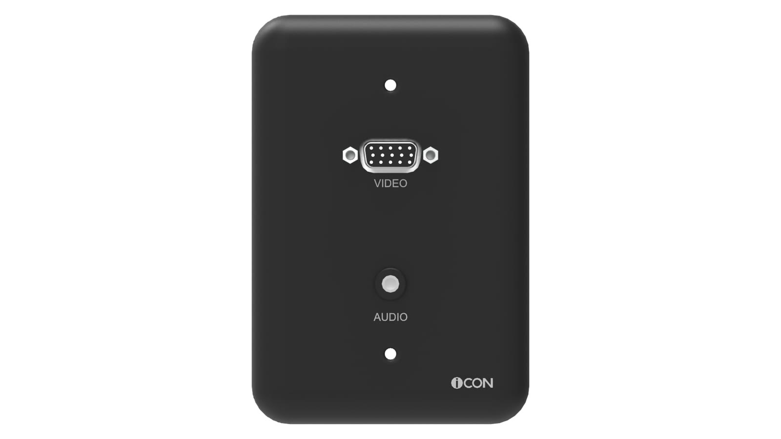 Módulo de Parede SVGA/Áudio iC-MP-107, cor preto