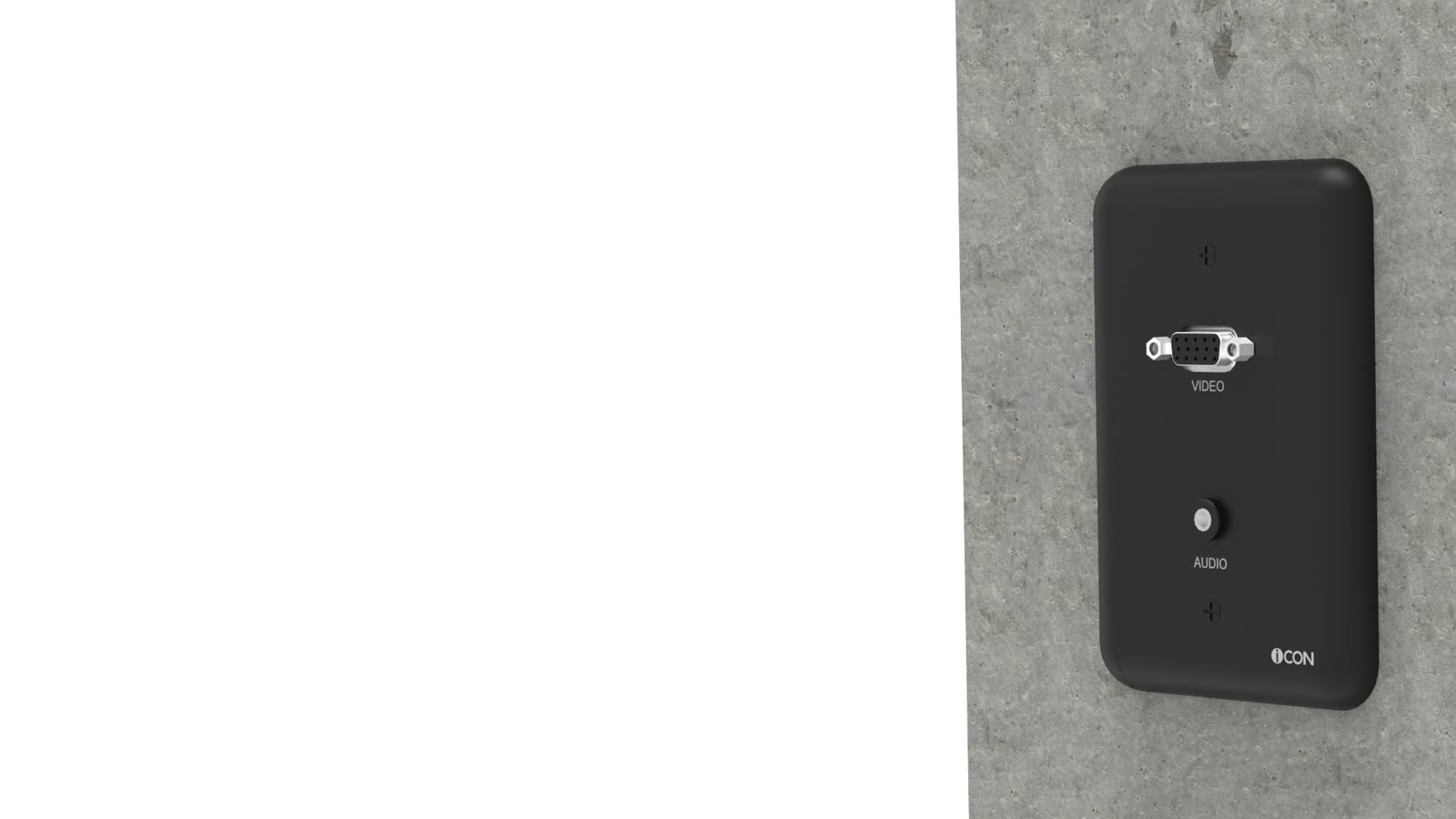 Módulo de Parede SVGA/Áudio iC-MP-107, cor preto — imagem 11