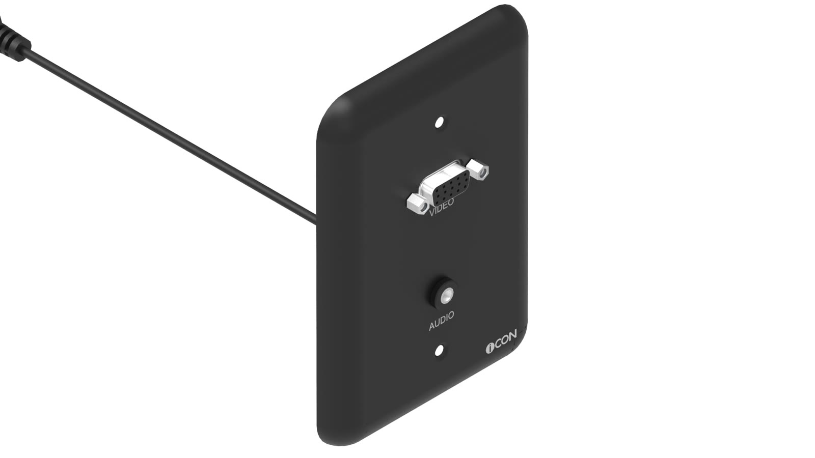 Módulo de Parede SVGA/Áudio iC-MP-107, cor preto — imagem 2
