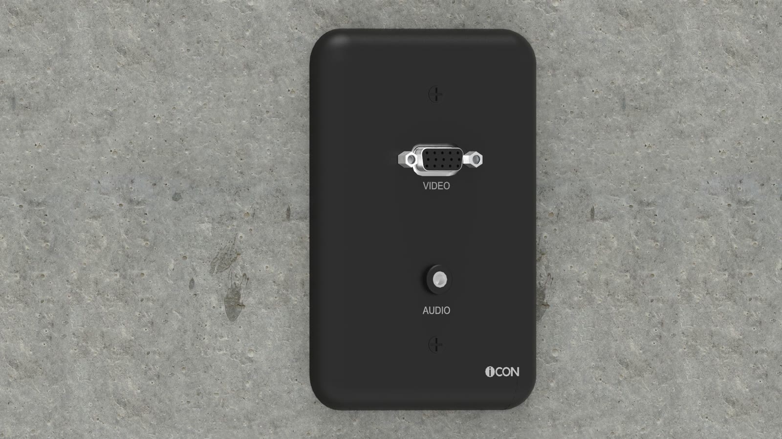 Módulo de Parede SVGA/Áudio iC-MP-107, cor preto — imagem 6