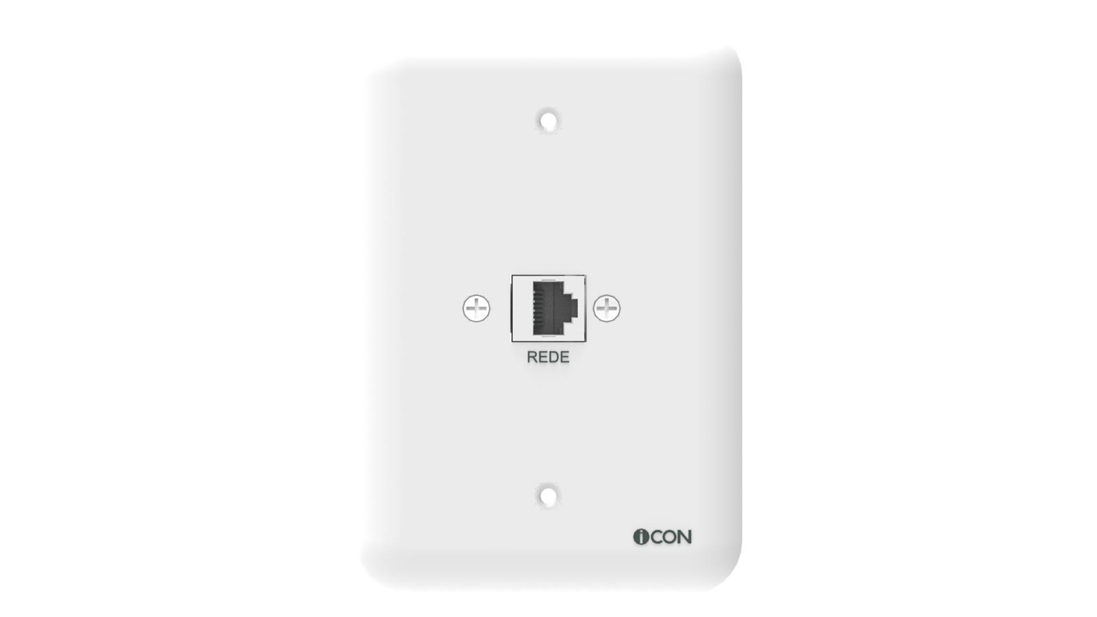 Módulo de Parede Rede iC-MP-108, cor branco