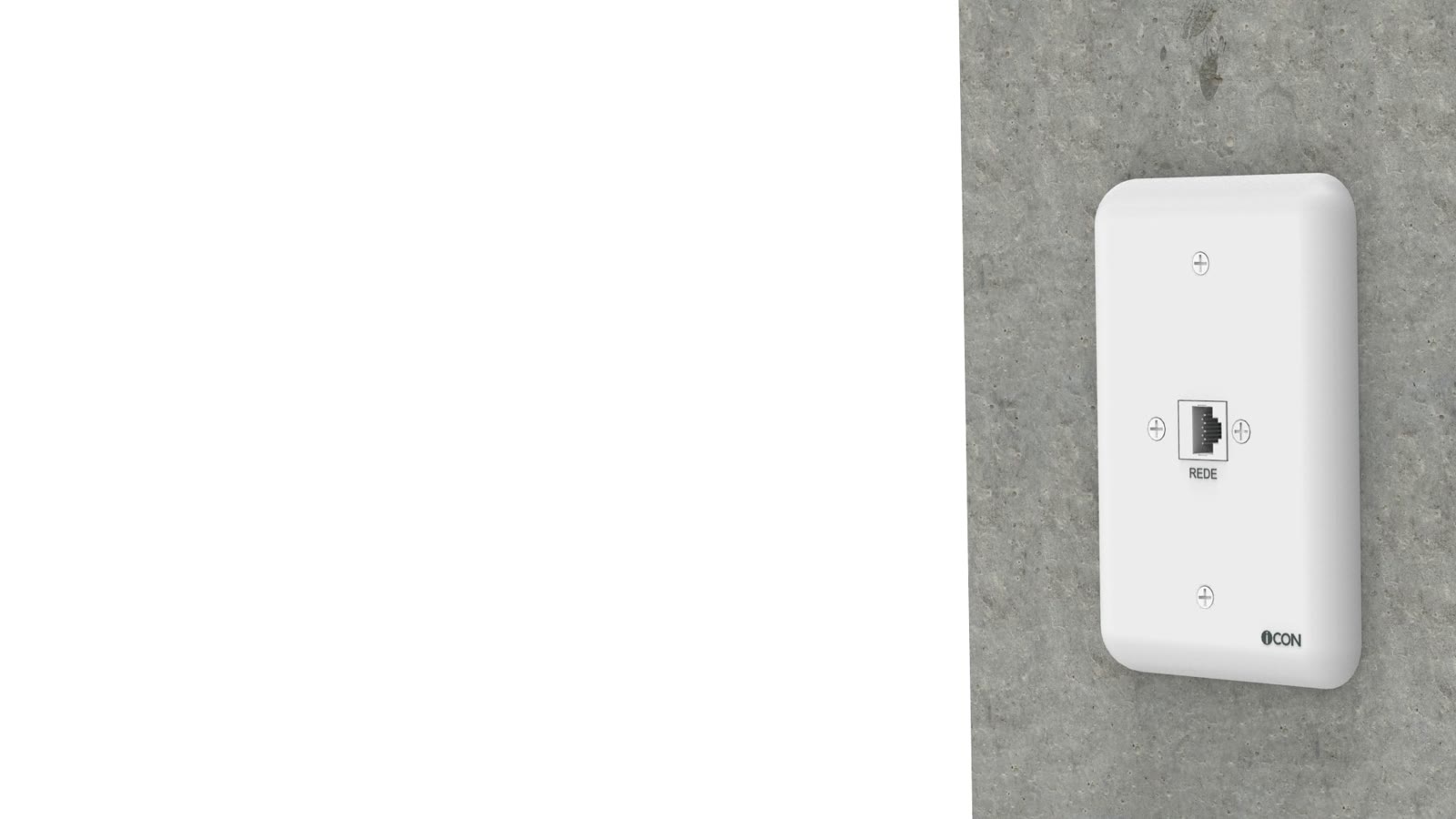 Módulo de Parede Rede iC-MP-108, cor branco — imagem 11