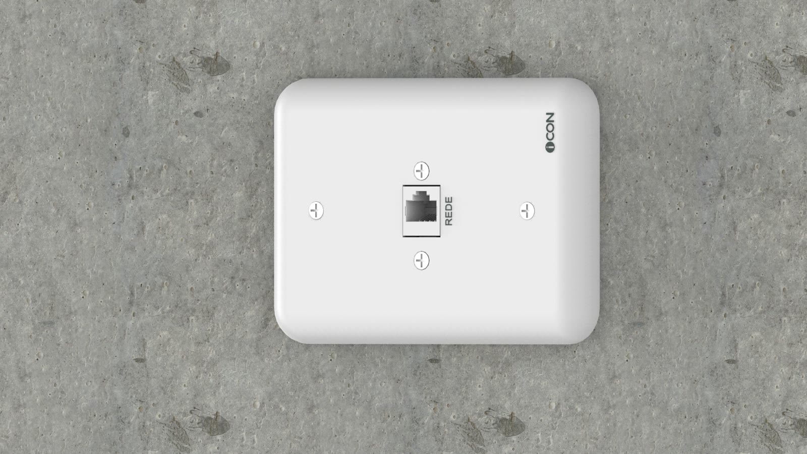 Módulo de Parede Rede iC-MP-108, cor branco — imagem 7