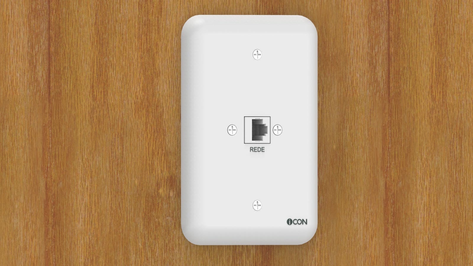 Módulo de Parede Rede iC-MP-108, cor branco — imagem 8