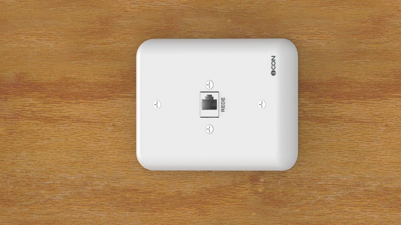 Módulo de Parede Rede iC-MP-108, cor branco — imagem 9