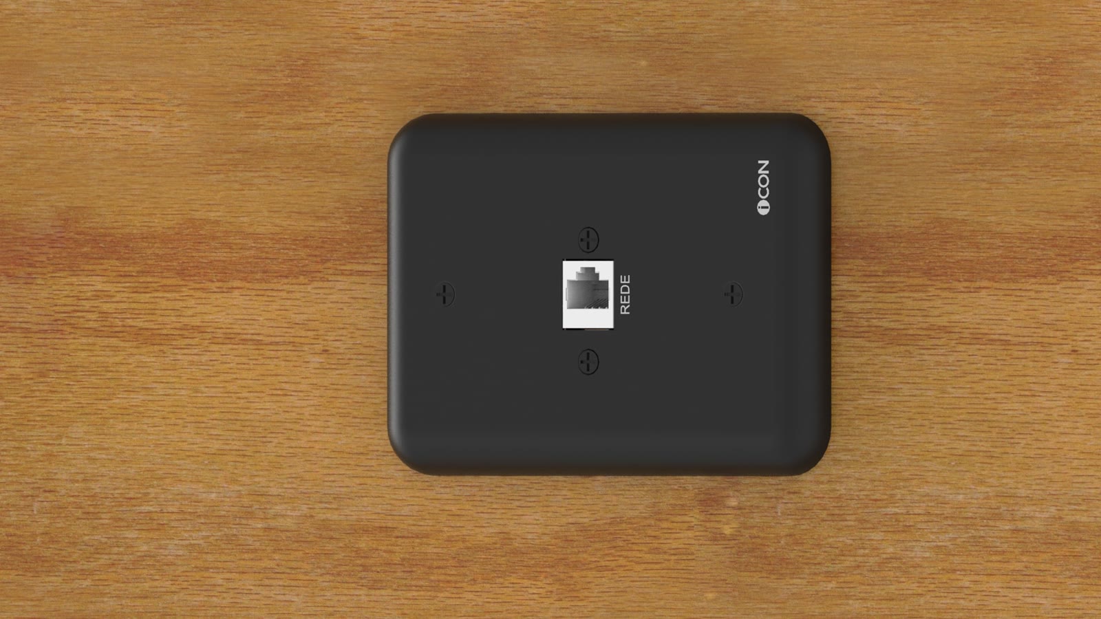 Módulo de Parede Rede iC-MP-108, cor preto — imagem 9