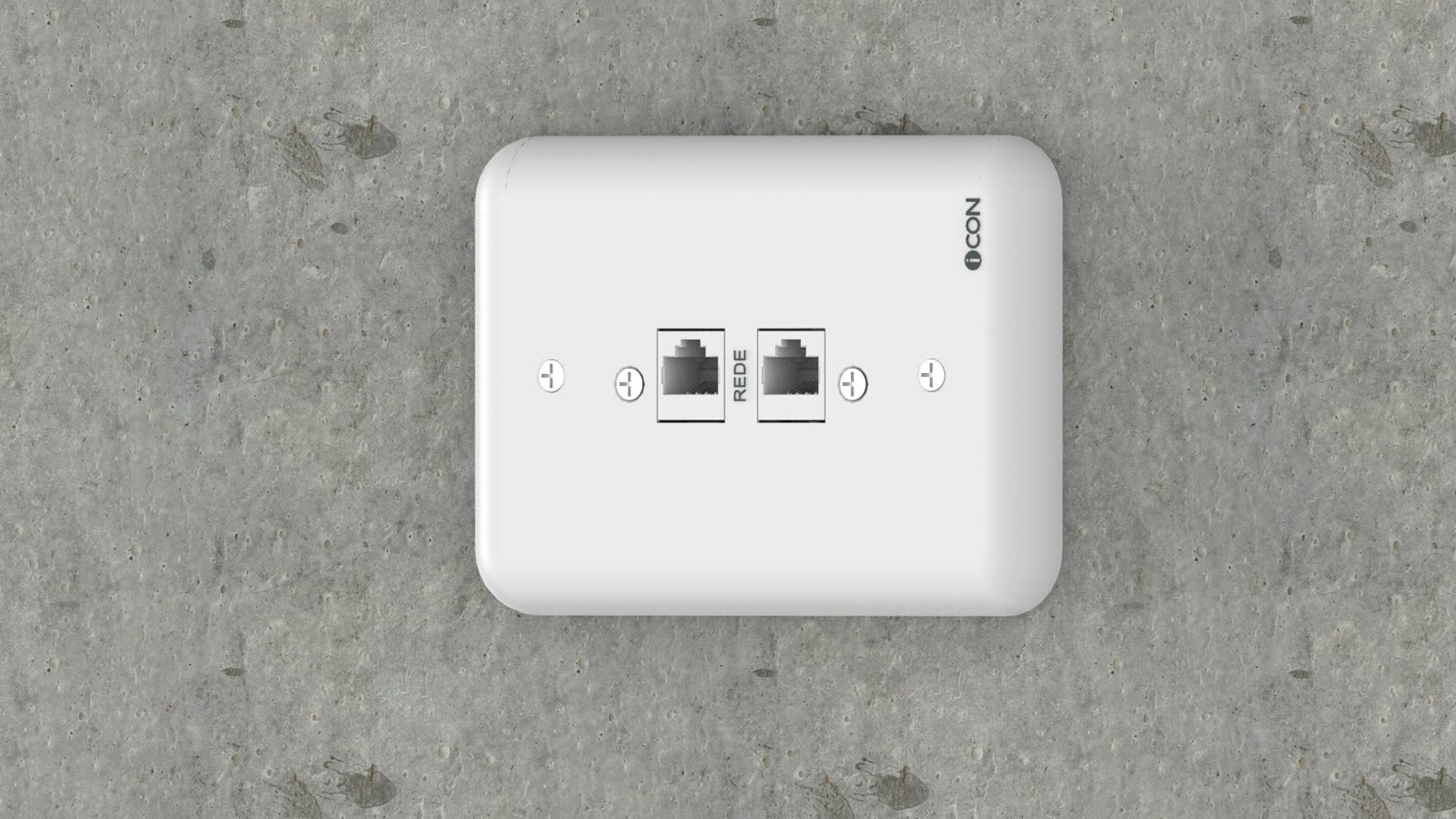 Módulo de Parede Rede CAT/Rede CAT iC-MP-109, cor branco — imagem 11
