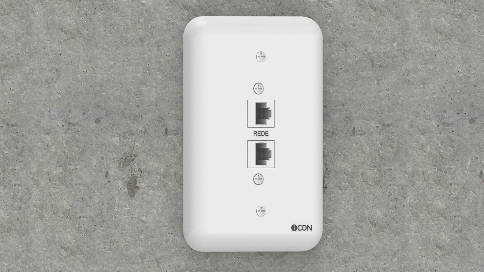 Módulo de Parede Rede CAT/Rede CAT iC-MP-109, cor branco — imagem 6